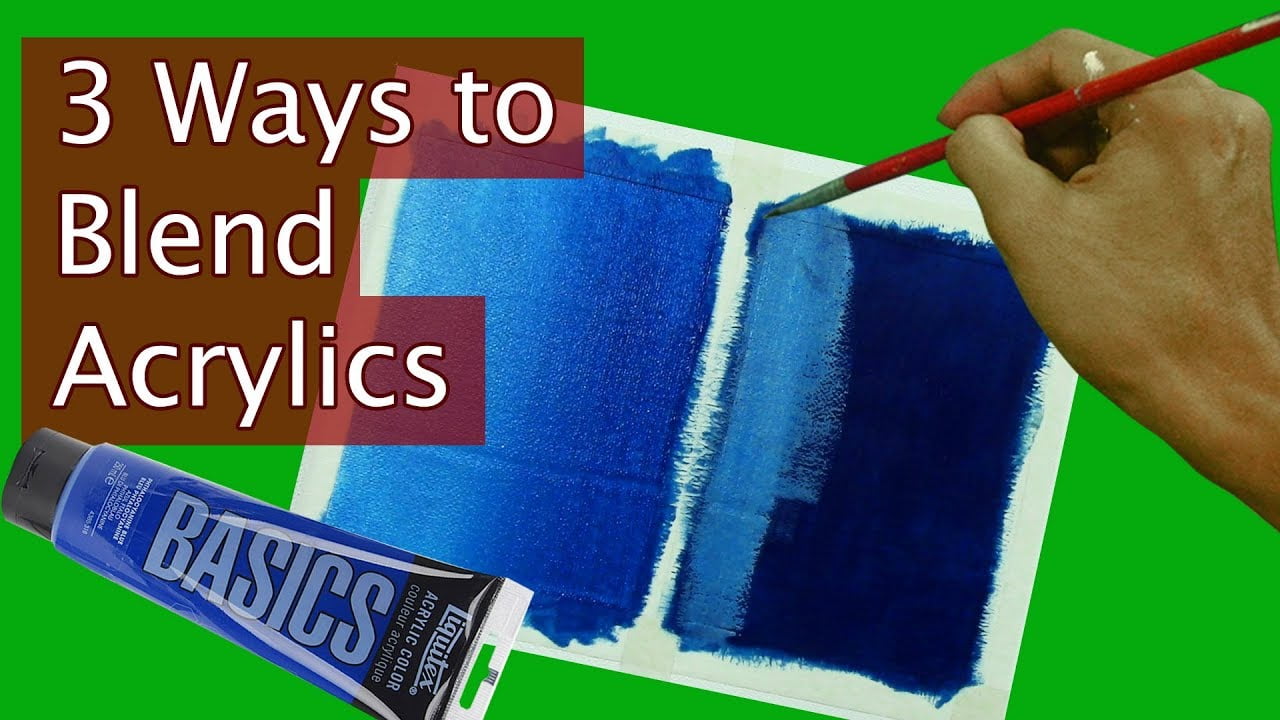 3 Ways to Blend Acrylic Paints Tutorial for beginners by JM Lisondra