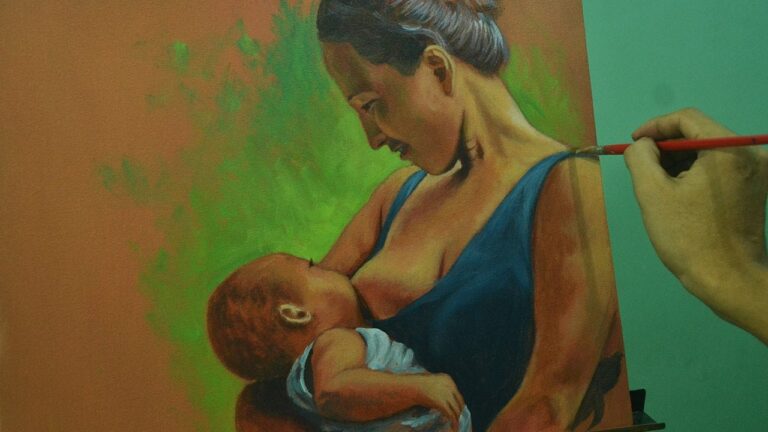 Acrylic Painting Lesson – Mother and Child by JM Lisondra