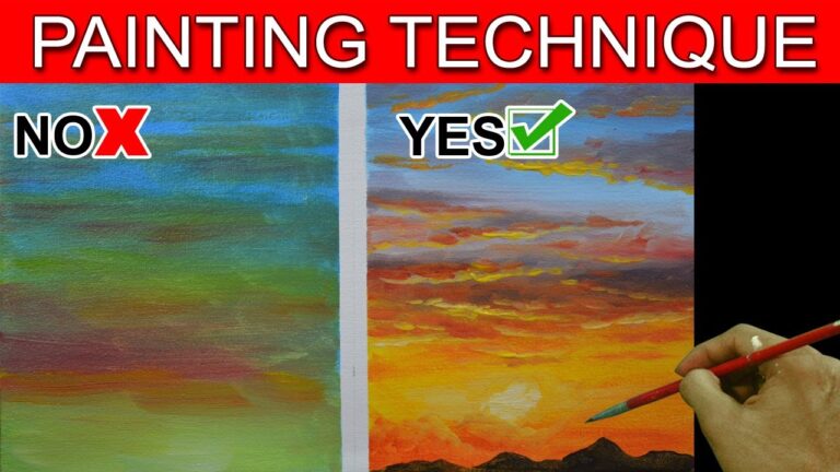Do’s and Don’t on Painting Sunset Basic Easy Step by Step Acrylic Painting Tutorial by JM Lisondra
