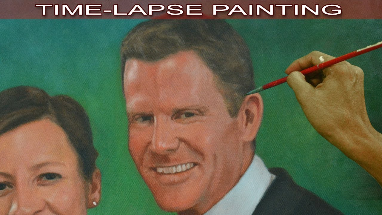 Oil Painting in Time Lapse Portrait of a Man by JM Lisondra