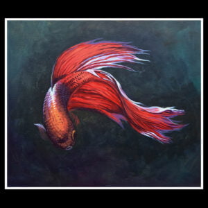 Betta Fish – Acrylic painting on canvas