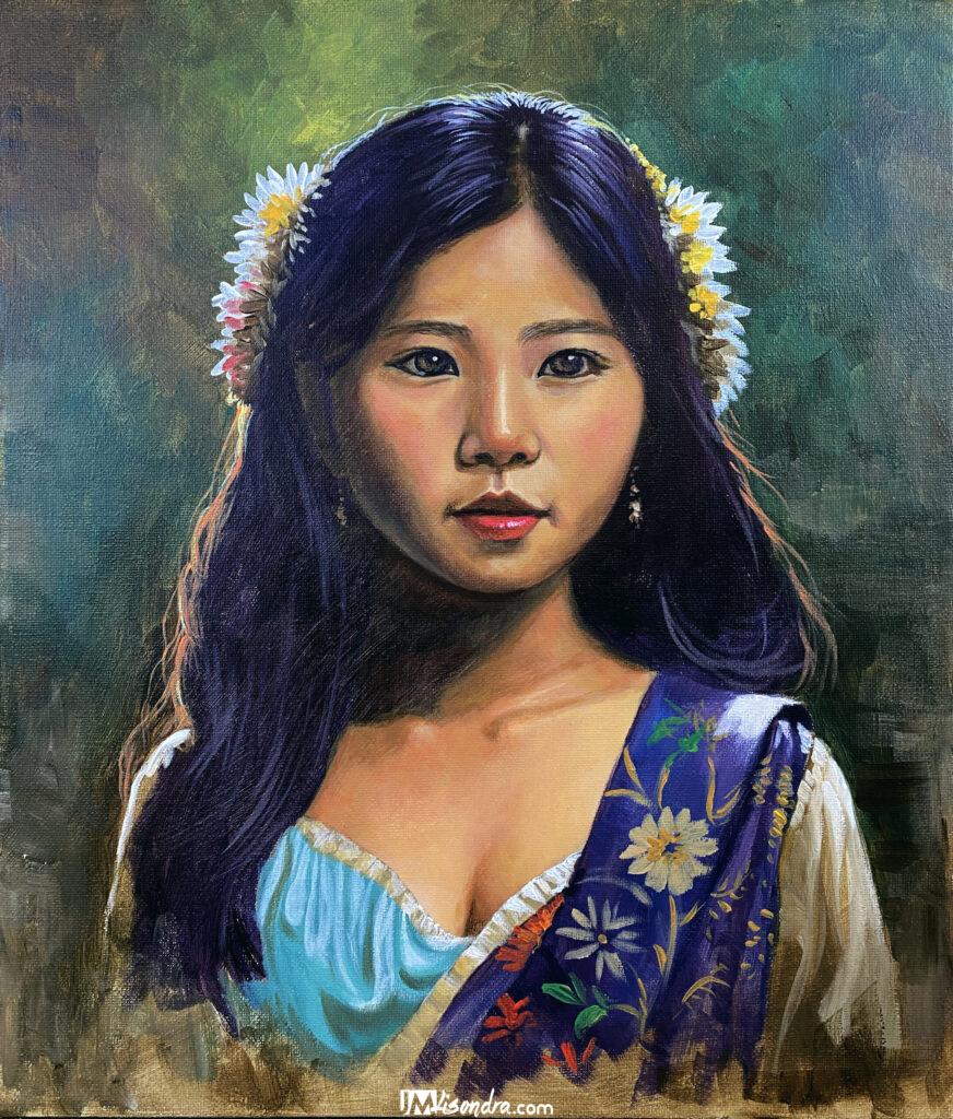 Patron Painting Lessons 3 portrait of asian girl scaled