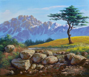 Shallow Stream – Acrylic Painting on Canvas