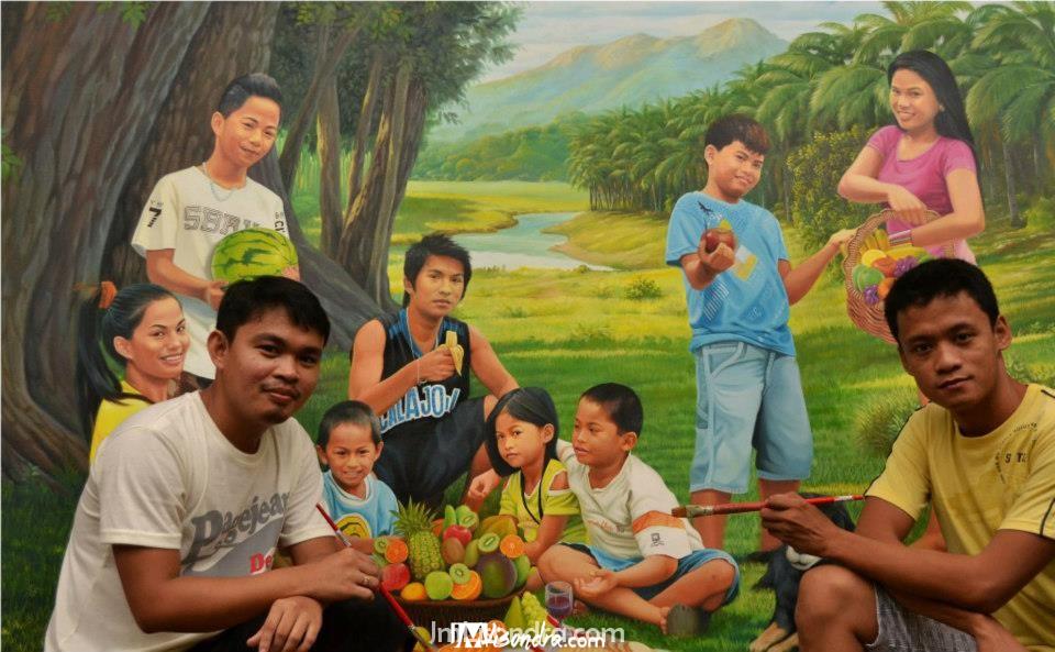 “Capturing Family Bliss: ‘The Toquero Cousins’ Mural Painting by JM Lisondra and Froilan Galpo