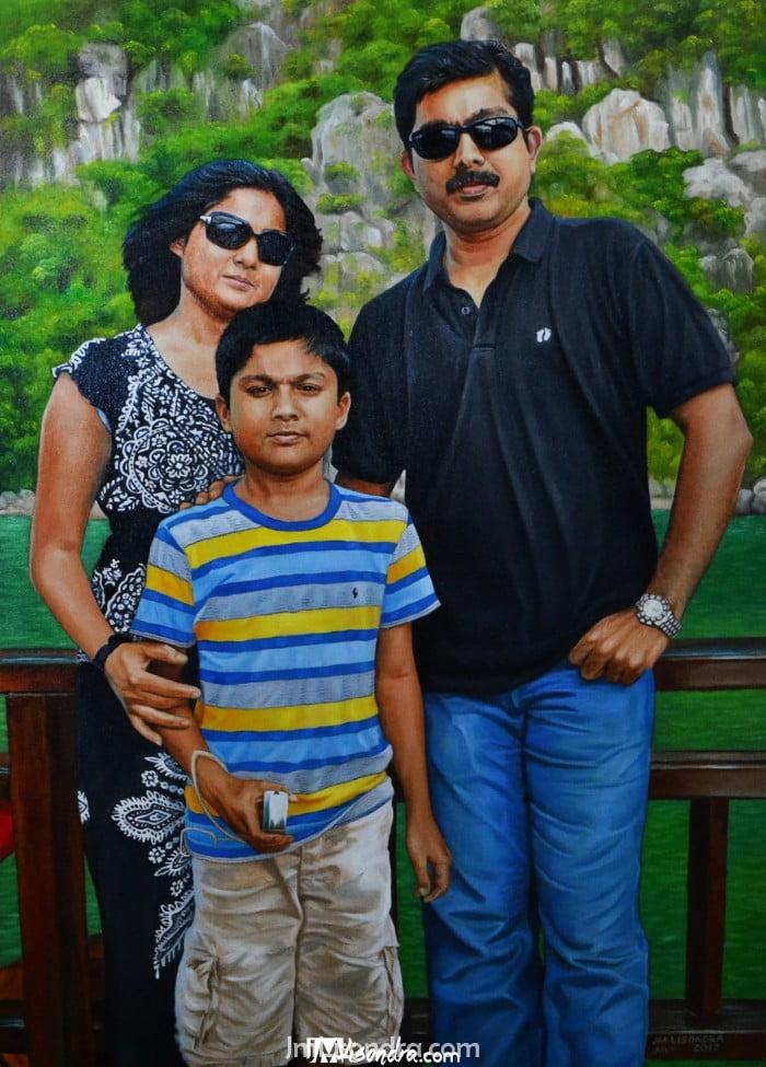 Shetty Family Portrait