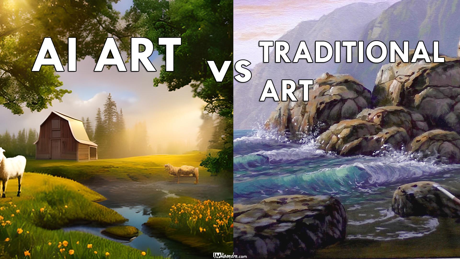 AI Art Vs. Traditional Art: Comparing The Similarities And Differences In The World Of Art