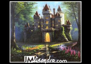 How to Paint Old Castle in the Forest – Full Step by Step Painting Tutorial in Acrylics