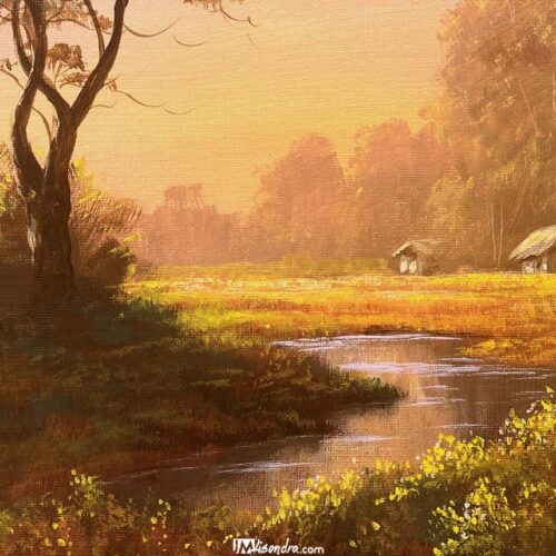 tree in misty autumn landscape f Copy Copy