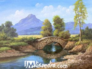 The Bridge – Acrylic Painting in Canvas by JMLisondra