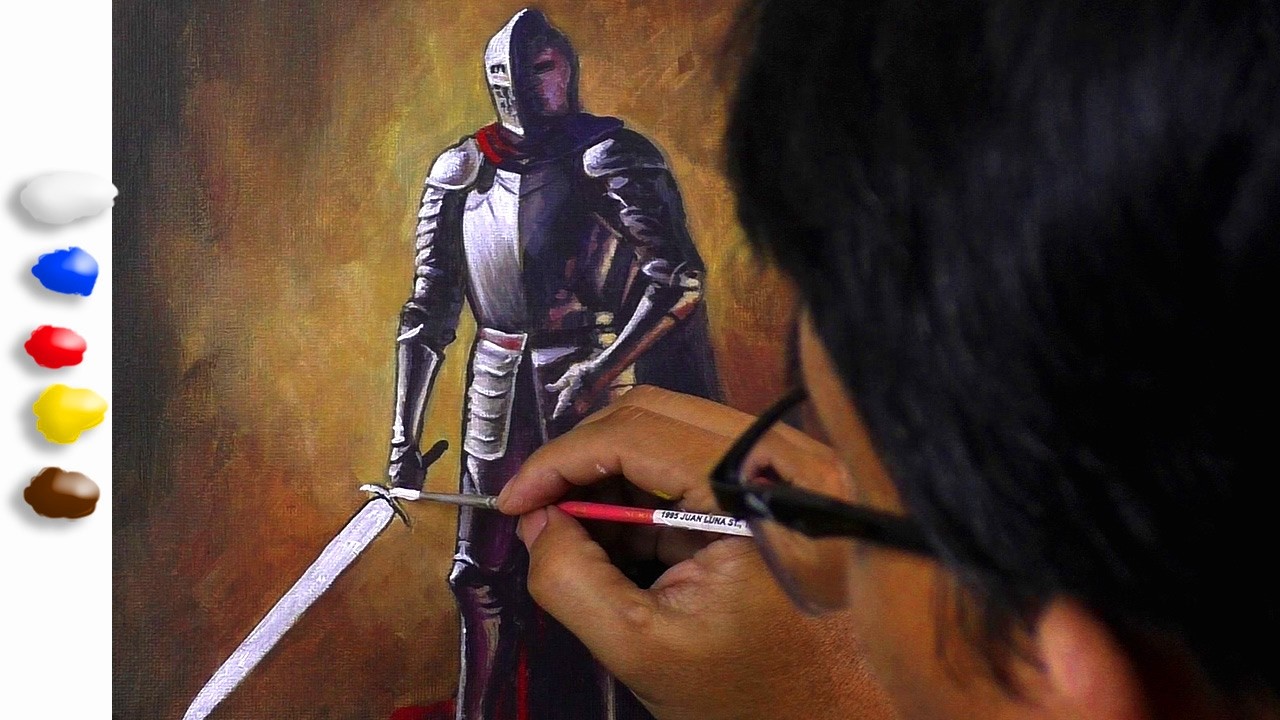 Painting a Knight in Shining Armor / Time-lapse / JMLisondra