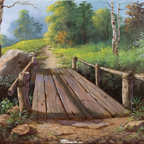 Shop 3 How to Paint the Bridge - Full Step by Step Painting Tutorial in Acrylics