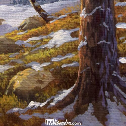Canvas Paintings 12 overlooking winter forest store Copy
