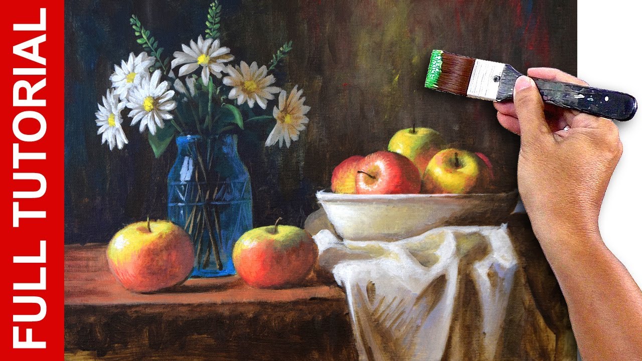 LIVE – Acrylic Painting STILL-LIFE / Full Tutorial / JMLisondra
