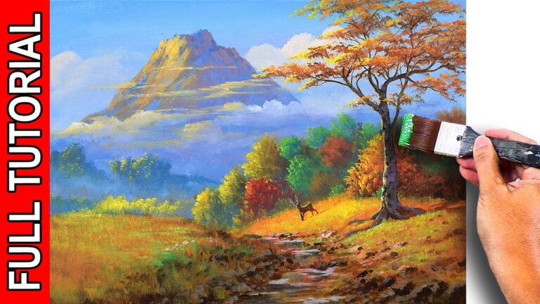 LIVE – Golden Landscape Painting in Acrylics / JMLisondra