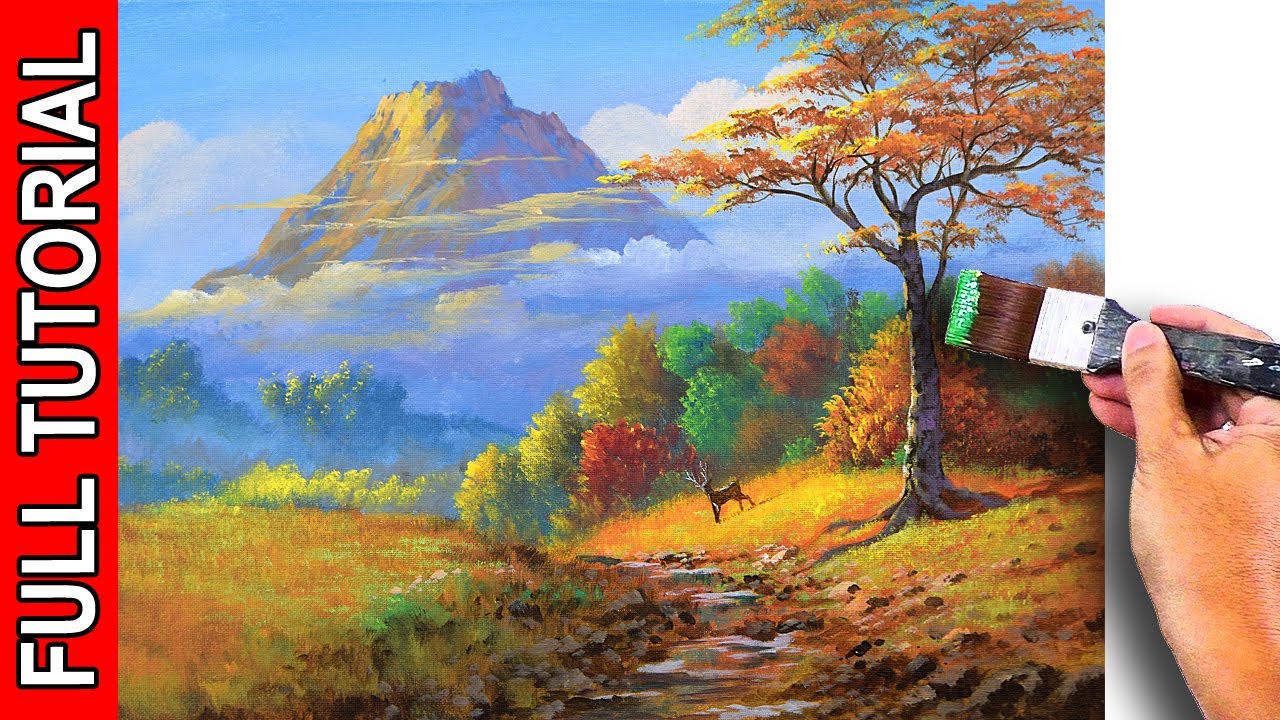 LIVE – Golden Landscape Painting in Acrylics / JMLisondra
