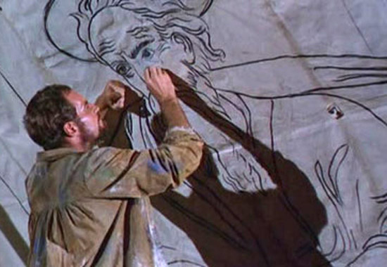 Michaelangelo painting the sistine chapel - art
